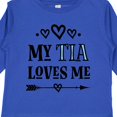 thumbnail image 4 of Inktastic My Tia Loves Me Childs Girls Long Sleeve Toddler T-Shirt, 4 of 5