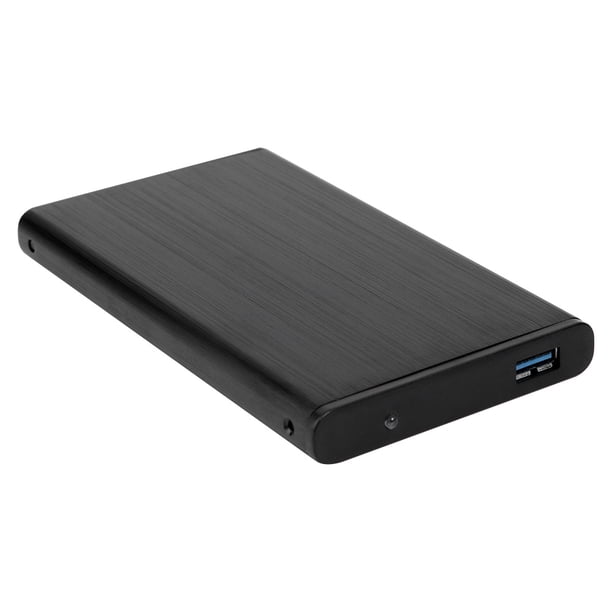 Caja Disco Duro USB 3.0 Aleación Aluminio 6Gbps 2.5 Pulgadas HDD SSD Case (Negro)