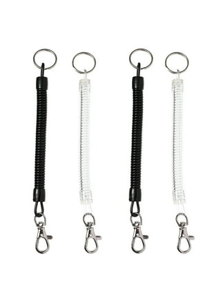 Key Fob Hardware with Key Rings Sets - 1 Inch (25 mm) (Nickel) 