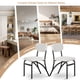 thumbnail image 4 of Yeshouse Sillas de comedor, sillas de comedor Boucle conjunto de 4, a mediados del siglo moderno tapizado de la cocina sillas de comedor con patas de Metal arquepara la cocina sala de estar, 4 of 8
