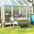 thumbnail image 3 of Outsunny 2 Tiers Raised Garden Bed, Wooden Elevated Planter Box, Grey, 3 of 10