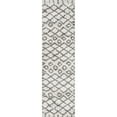 thumbnail image 4 of JONATHAN Y LONDON SHAG 2 x 8 Runner Rug, Algaida Moroccan Diamond - Beige/Dark Gray, SHG104A-28, 4 of 9