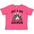 thumbnail image 3 of Inktastic Just a Girl Who Loves Adventure Girls Toddler T-Shirt, 3 of 5