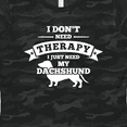 thumbnail image 4 of Inktastic No Therapy Dachshund Women's T-Shirt, 4 of 5