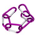 thumbnail image 3 of Llavero Lixada Paquete de 6 Carabiner de Aluminio Clip D-ring Locking Carabiner Keychain Hook Lixada Llavero, 3 of 7