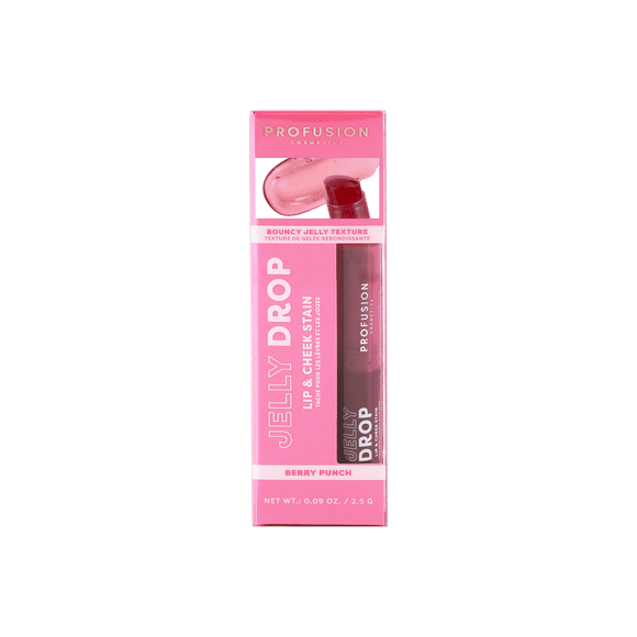 Profusion Cosmetics | Jelly Drop Rouge à lèvres et joues - Punch aux baies