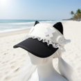 thumbnail image 4 of Slccxzc Black Sweet Baseball Cap Kawaii Cat Ear Hats Lolita Style Fashion Caps Summer Sun Hat, 4 of 7