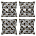 thumbnail image 2 of Halloween Throw Pillow Covers, pumpkin halloween elements Square Pillow Cases with Invisible Zipper for Halloween Decorations, Farmhouse Halloween Decor 16x16, 2 of 7