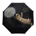 thumbnail image 1 of Pet Cat Creative Umbrella Rain Automatic Three Folding Windproof Parasol ShopWise Round, 1 of 19
