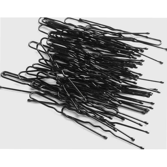 Metal Bobby Hair Pins U Shaped Bun Holder Grip Hair Styling Hairpins Slides Salon Pack 1000 PCS with Box(BLACK 45mm-Very fine,)