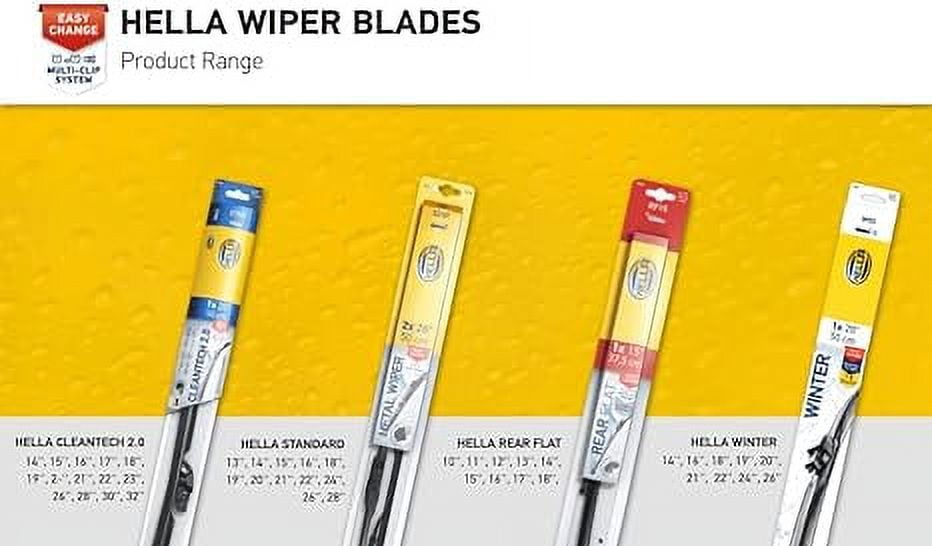 Hella OE Quality 15 Inch All Seasons Graphite-Coated Heavy Duty Wiper Blade (Single Blade) / 358178151