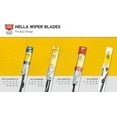 thumbnail image 5 of Hella OE Quality 16 Inch all Seasons Streak-Free Rubber Rear Wiper Blade fit select Acura Chrysler Dodge Honda Hyundai Lexus Subaru Toyota / 358112941, 5 of 5