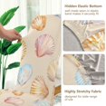 thumbnail image 5 of Yayeee 4 Pack Dining Chair Covers Stretch Parson Chairs Slipcovers Seat Protector, Watercolor Seashell, 5 of 6