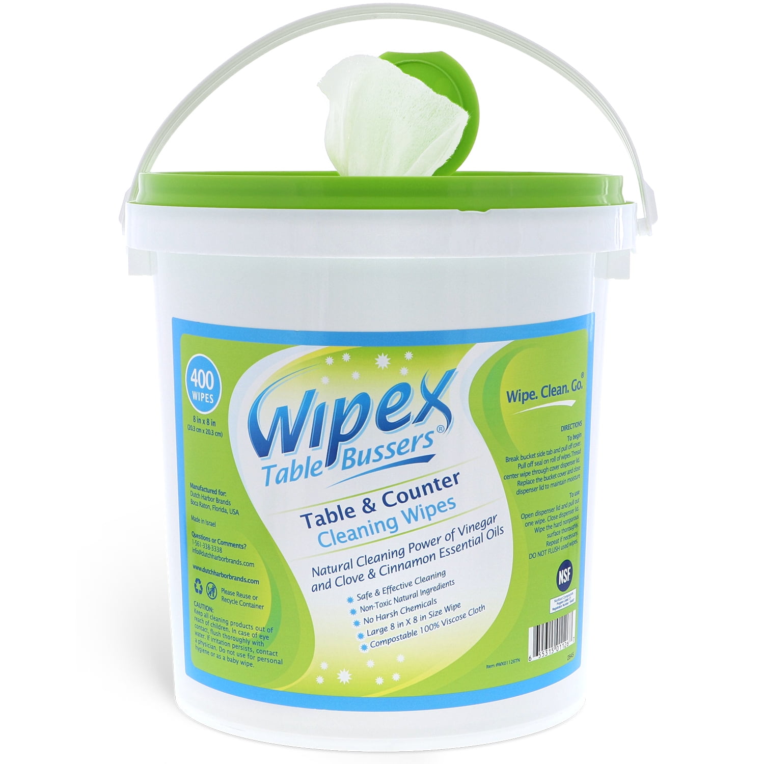 Wipex Table Bussers Natural Table & Counter Cleaning Wipes with