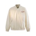 thumbnail image 1 of Stylish Floral Embroidered Jacket in Black Waterproof Baseball Style Unisex, 1 of 8