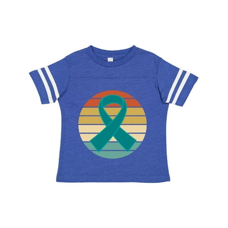 

Inktastic Ovarian Cancer PCOS Ribbon Gift Toddler Boy or Toddler Girl T-Shirt