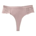 thumbnail image 4 of Besolor Women's Silk Seamless Underwear Lace Low Rise No Show Panties Ladies Stretch Breathable Briefs Underpants 3 Pack, 4 of 6
