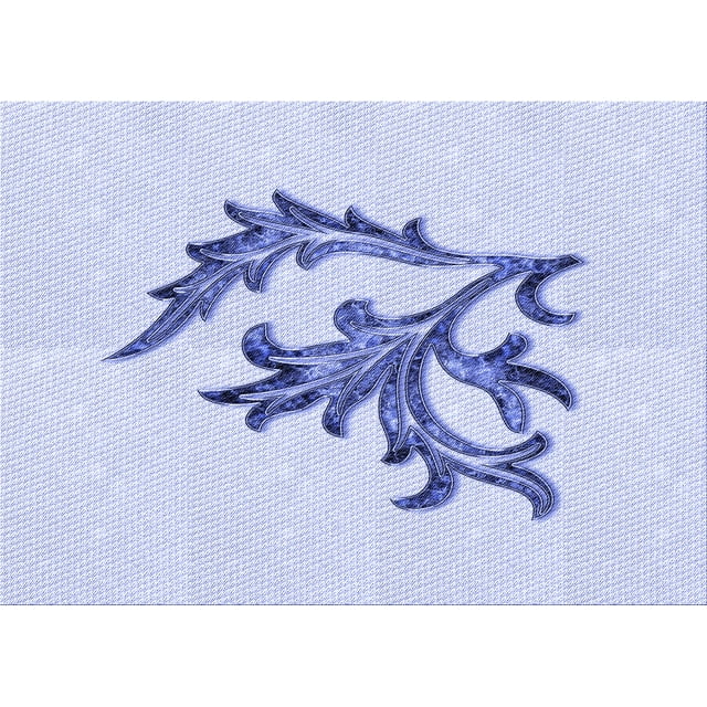 Ahgly Company Tapis d'Intérieur Lavables en Machine Rectangle Bleu Lavande Transitionnel, 5' x 7'