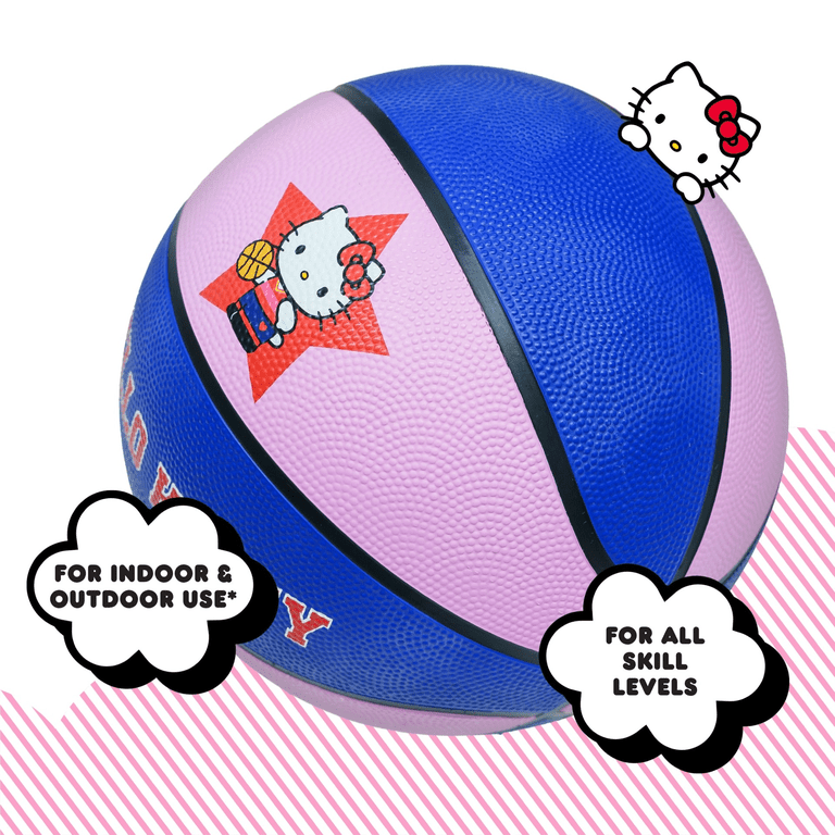 Hello Kitty バスケットボール Hello Kitty Size 5 Basketball, Pink and Blue Basketball for Indoor