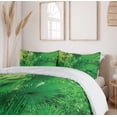 thumbnail image 6 of Ambesonne Tropical Duvet Cover Set, Exotic Jungle Plants, 2-Calking, Green, 6 of 7