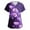 Dark Purple #275, variant on Valentines Day Scrub Tops for Women Plus Size Hoilday V Neck Cute Love Hearts Graphic Scrub Shirts Casual Short Sleeve Scrubs Nursing Workwear Medical Nurse Uniform with Pockets Light Purple M