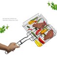 thumbnail image 6 of CNMF BBQ Grilling Basket Non Stick Iron With Beech Handle Fish Grill Mesh Fish Grill Mesh Rack For Outdoor Camping,Outdoor Barbecue Accessory, 6 of 10
