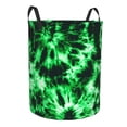 thumbnail image 2 of Fotbe Green Tie Dye Laundry Basket with Handles, Waterproof Large Laundry Hamper, Wash Bag for Corner Dorm, Rolling Laundry Basket with Handles-Medium, 2 of 8