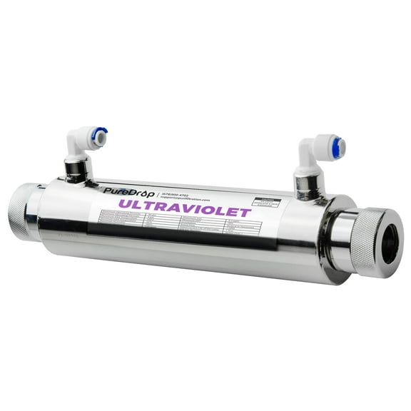 PureDrop UV Light Water Disinfection System With Smart Flow Sensor Switch