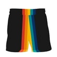thumbnail image 4 of DDAPJ pyju Mens Big and Tall Swim Trunks Gay Pride Flag Rainbow 3D Printed Casual Beach Shorts Lightweight Drawstring Board Shorts Quick Dry Surf Bathing Suit with Pockets Multicolor#2 XXL, 4 of 8