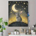 thumbnail image 4 of Qisvanset Night Sky Rabbit Canvas Print, 40x30cm for Living Room Nursery Hallway, 4 of 8