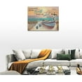 thumbnail image 5 of Sea Turtle Boat Pictures Wall Art Beach Coastal Bathroom Wall Decor Ocean Nautical Canvas Prints Painting Beach Decorations Framed Artwork for Bathroom Living Room Bedroom 16''''x12'''', 5 of 5