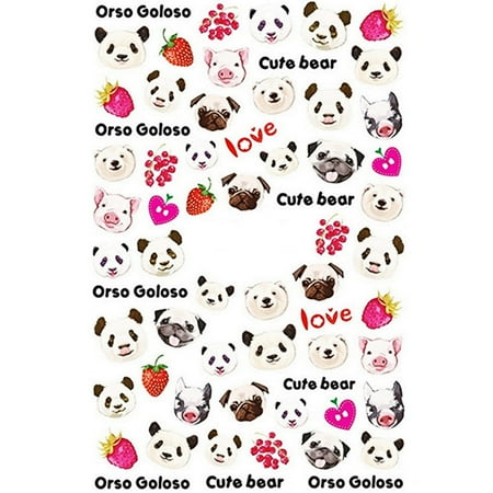 1pcs 3d Cartoon Animal Nail Art Sticker Water Transfer Decal Gradient Blue Dolphin Pattern Tattoo Design Manicure Art Decoration