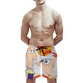 thumbnail image 6 of Phineas And Ferb Mens Board Shorts Quick Dry Swim Trunk Lightweight Soft Swimsuit Youth Bathing Suit for Boys XL, 6 of 8