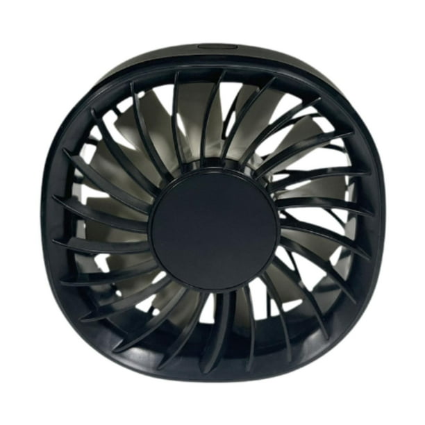 Mini ventilador de ventilación para coche, circulador de aire automático con clip, versátil, compacto, con velocidades ajustables para sedán, hogar, Negro