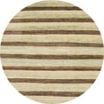 thumbnail image 1 of Ahgly Company Indoor Round Abstract Brown Solid Area Rugs, 5' Round, 1 of 6