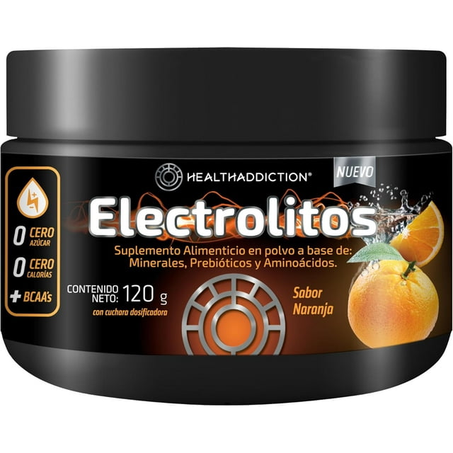 Electrolitos Healthaddiction Sin Azúcar Naranja 0 Carbs 120g