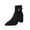 #1 Black, variant on Taqqpue Women's Ankle Boots Pointed Toe Side Zip Slip On Mid Heel Comfortable Dress Booties for Women Size 5.5-10.5 Fashion Dress Shoes Fall Winter Footwear Casual Walking Daily Wear
