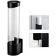 thumbnail image 5 of Portavasos de plástico transparente con botón de un toque, autoajustable, ABS ecológico para el hogar, la cocina y la oficina (color: negro), 5 of 5