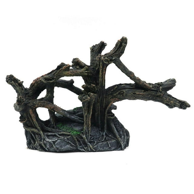 Fishtank Artificial Plant Landscape Fish Tanks Decorations for Aquariums Terrarium Shrimp Trunk Ornaments Habitat