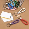 thumbnail image 3 of Leather Key Rings, 10 Pieces Car Pendant Key Rings Braided Keychain for Car Keys, Men Women, Multicolor, 3 of 7