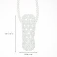 thumbnail image 2 of MasteelfCA 1 Pce Sac Messager Perle Sac Tricoté à la Main Mini Rouge à Lèvres Perlé Pochette Perle, 2 of 7