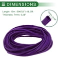 thumbnail image 4 of Universal Car Door Edge Protective Sealing Strip UType Door Scratch Protection Guard .ft m scratch Collision PVC Iron Purple, 4 of 6