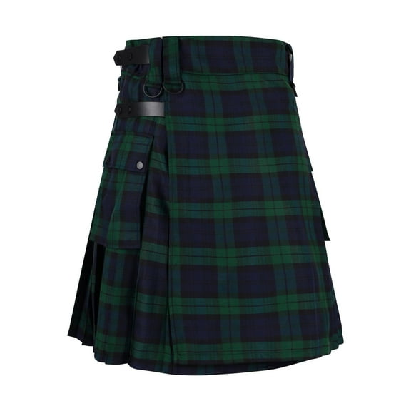 Dovford Kilt for Men Traditional Highland Tartan Utility Kilt Scottish Mens Kilt