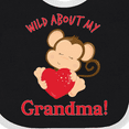 thumbnail image 4 of Inktastic Wild About My Grandma Boys or Girls Baby Bib, 4 of 4