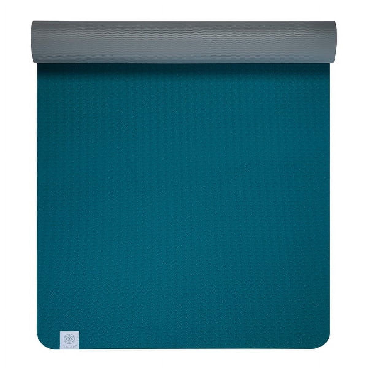 Gaiam Performance TPE Yoga Mat, Lake, 6mm
