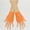Orange, variant on Short Fishnet Gloves Fingerless for Women Fish Net Mesh Goth 80s Scene Accessories