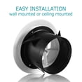 thumbnail image 4 of Rejilla de ventilación HG Power de 3" en ABS, ajustable, blanca, 4 of 9