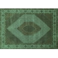 thumbnail image 1 of Ahgly Company Indoor Rectangle Persian Turquoise Blue Traditional Area Rugs, 3' x 5', 1 of 4