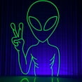 thumbnail image 2 of Glowneon Alien Hello Neon Signs, Animal Wall Art, Alien Art Decor, 2 of 3