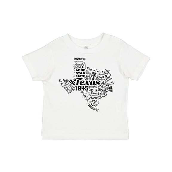 Inktastic Texas Word Salad State Outline Boys or Girls Toddler T-Shirt